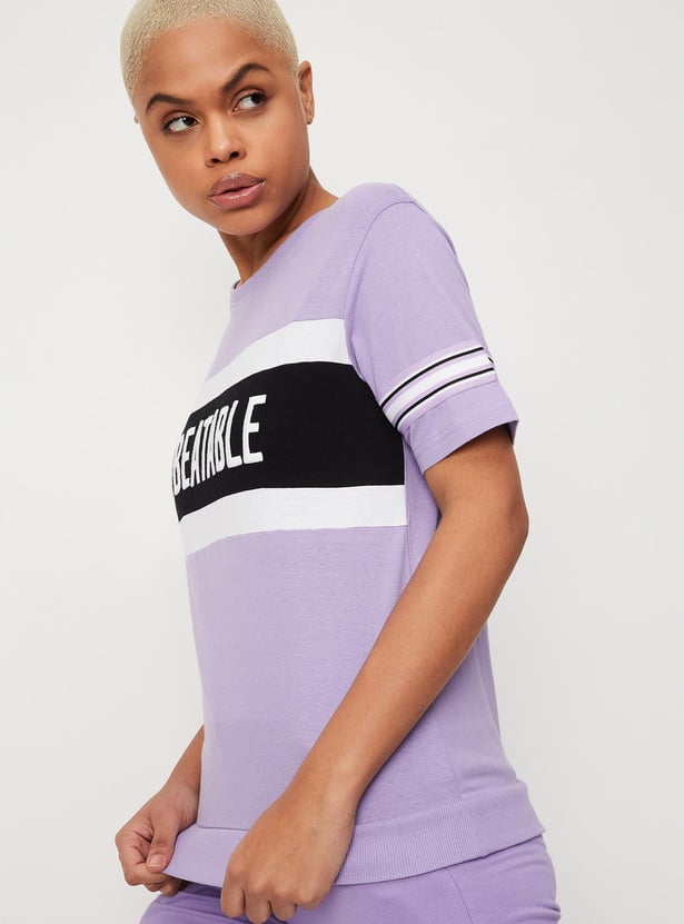 Women Empowered Printed Crop T-shirt