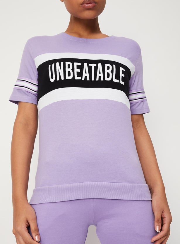 Women Empowered Printed Crop T-shirt