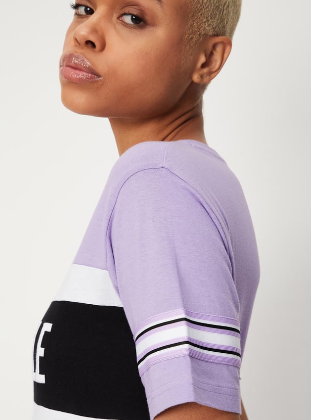 Women Empowered Printed Crop T-shirt