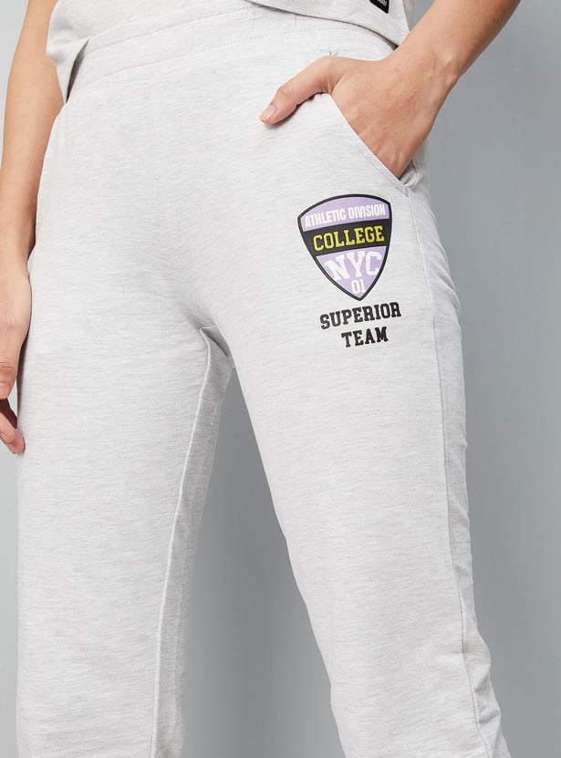 Women Typographic Printed Joggers