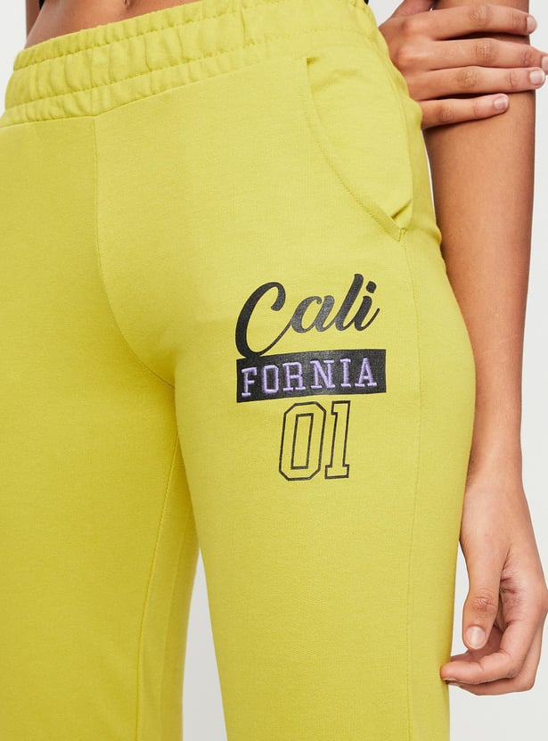 Women Typographic Printed Joggers