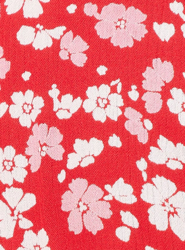 Women Printed Smocked Waist Tunic