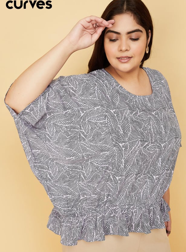 Women Printed Peplum Top