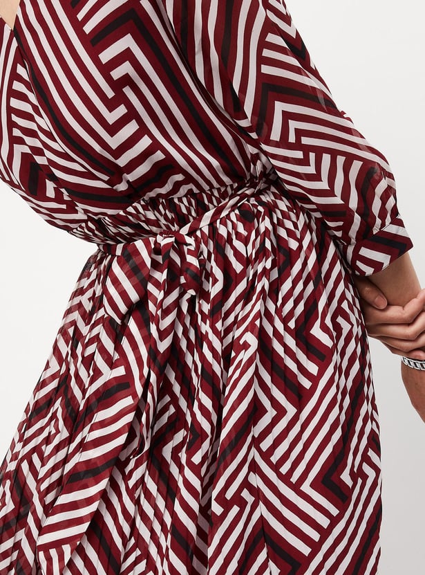 Women Geometric Printed Maxi Dress