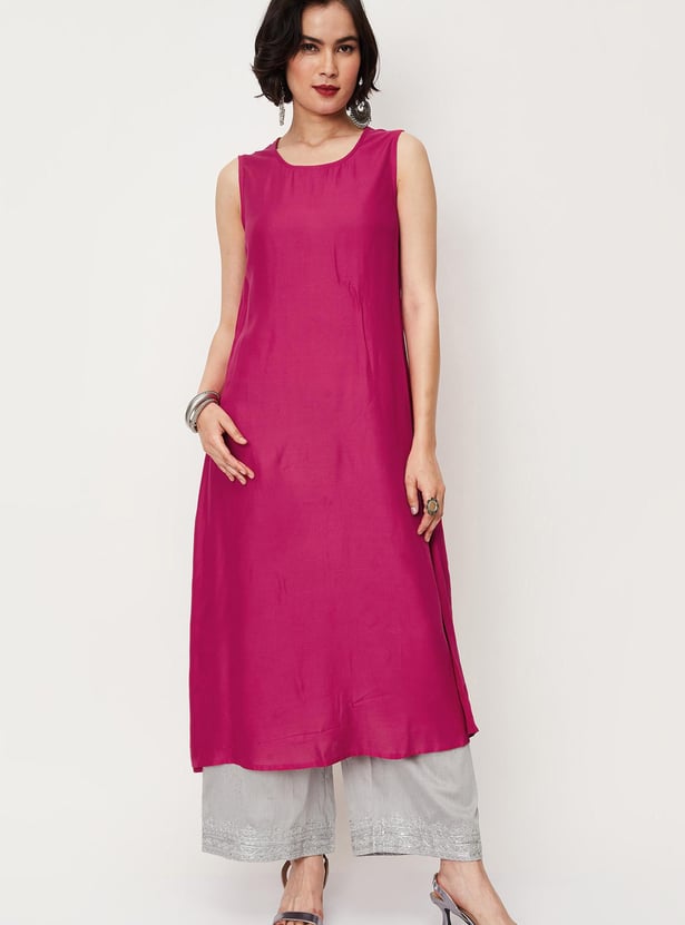 Women Printed Layered Button-Down Kurta