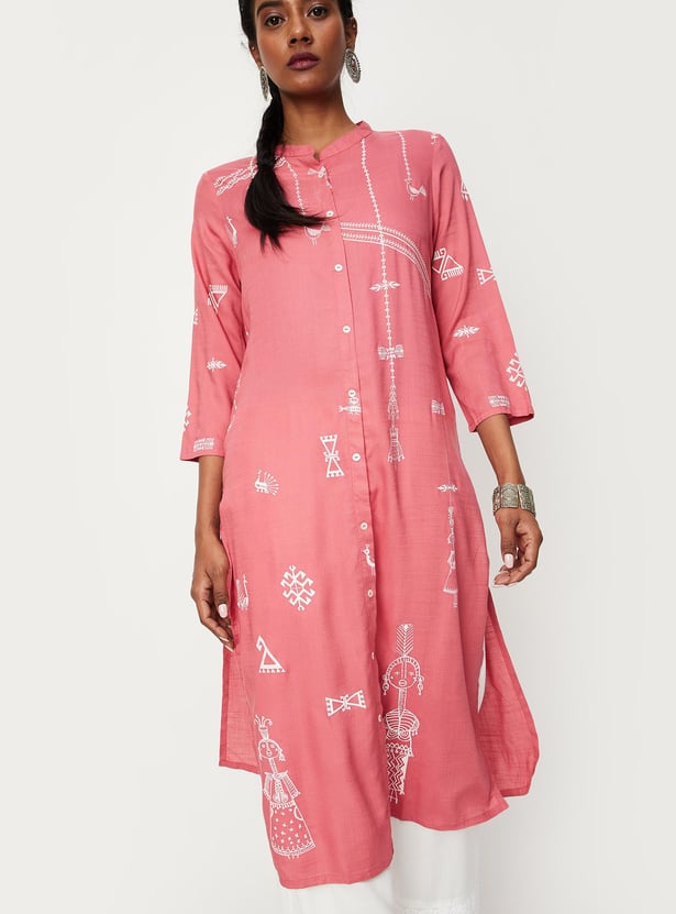 Women Printed Straight Kurta