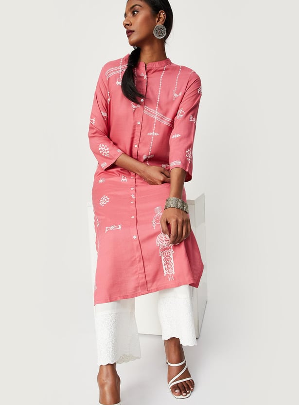 Women Printed Straight Kurta