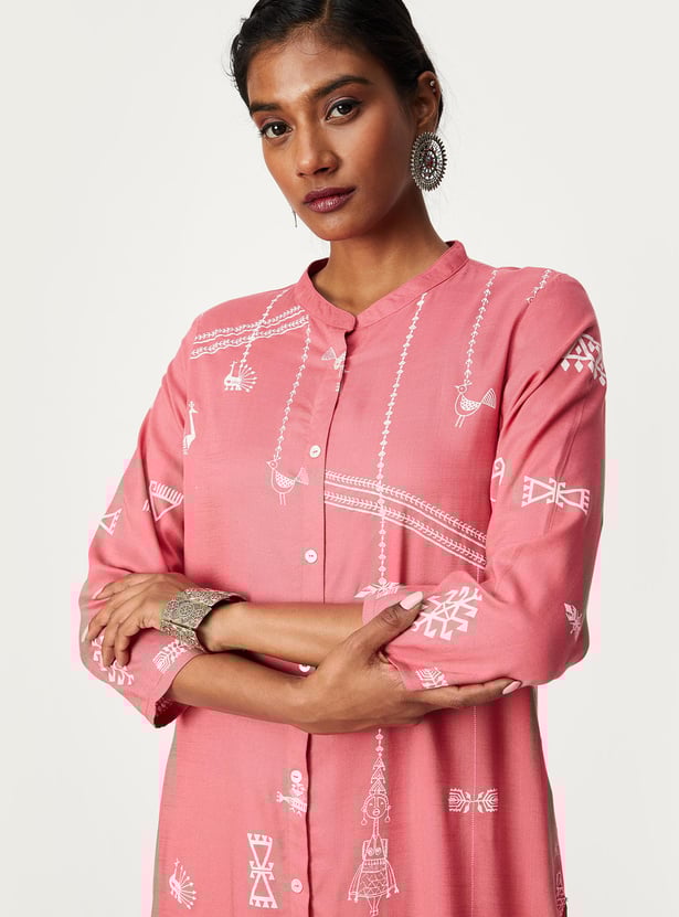Women Printed Straight Kurta