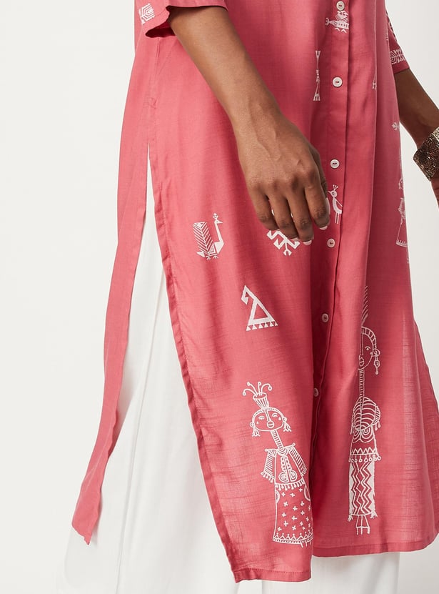 Women Printed Straight Kurta