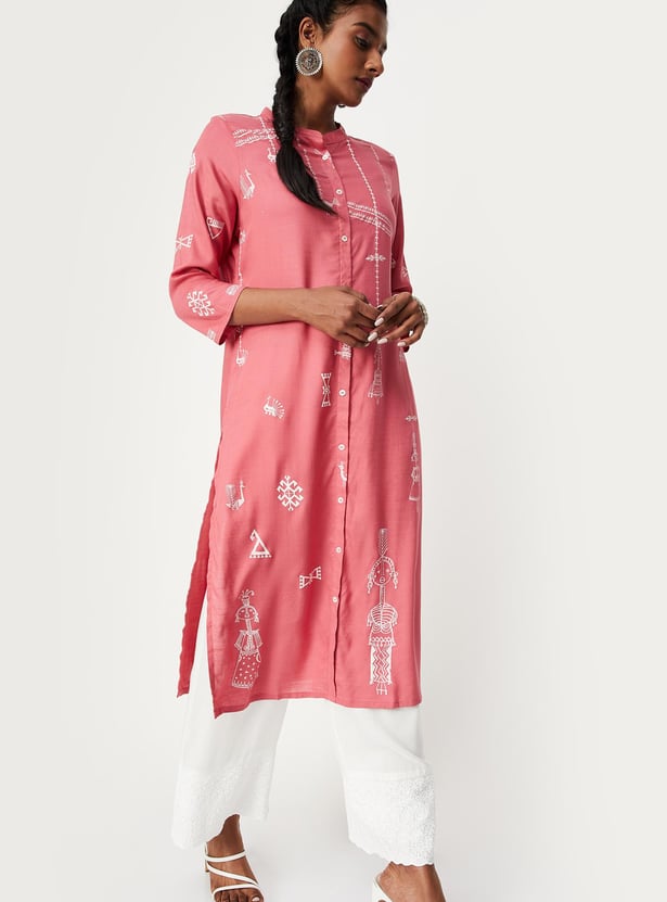Women Printed Straight Kurta