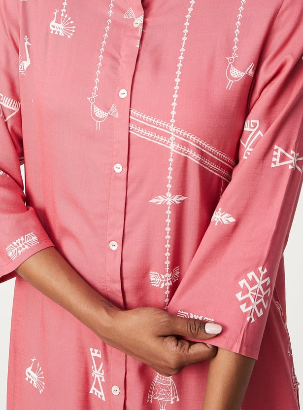 Women Printed Straight Kurta