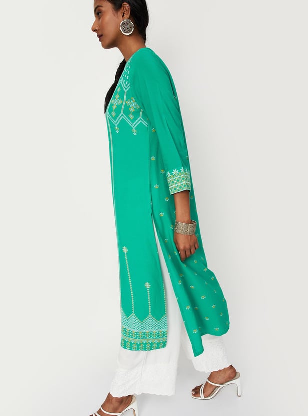 Women Printed Kurta with Pocket