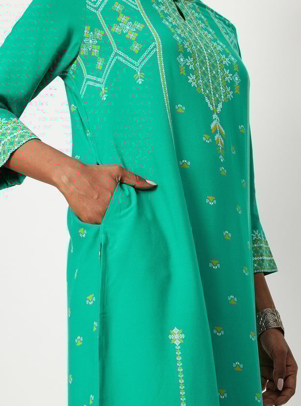 Women Printed Kurta with Pocket