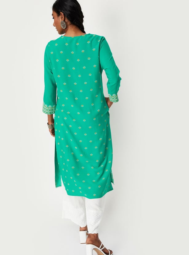 Women Printed Kurta with Pocket