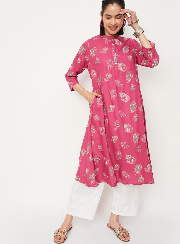 Women Printed Kurta with Pocket