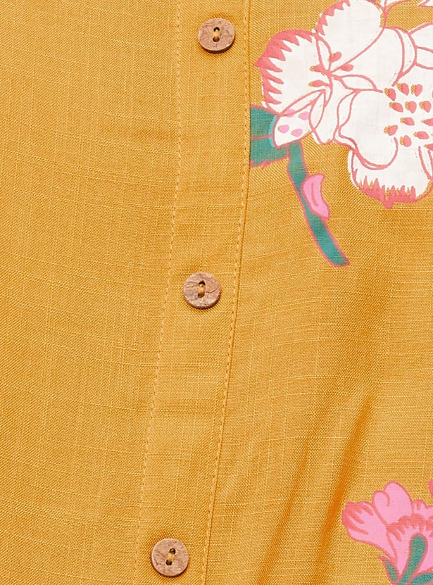 Women Floral Printed Button Down Kurta