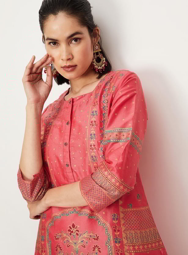 Women Printed Kurta with Pocket