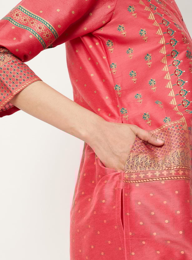 Women Printed Kurta with Pocket