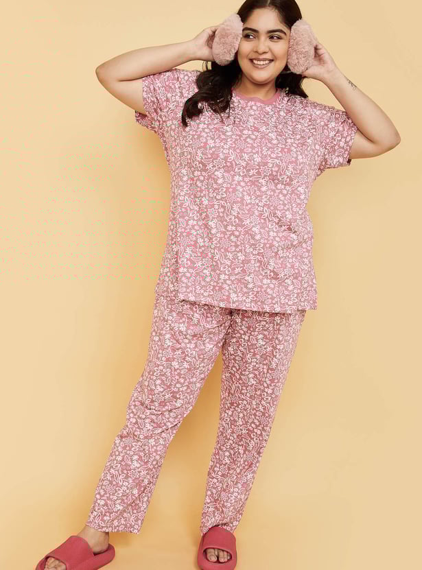 Women Printed PJ Set