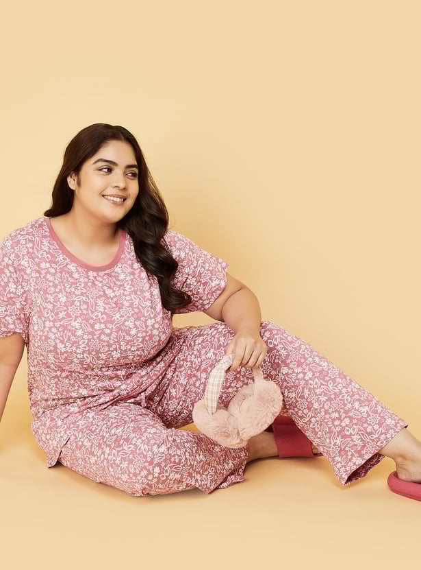 Women Printed PJ Set