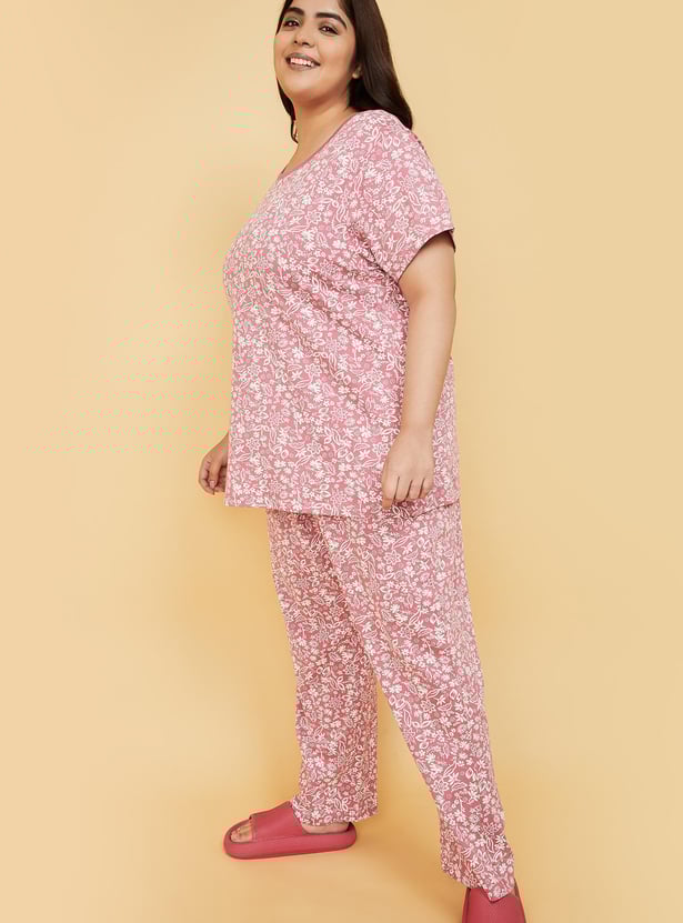Women Printed PJ Set