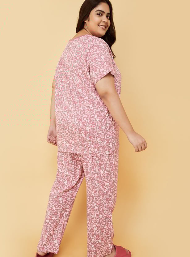 Women Printed PJ Set