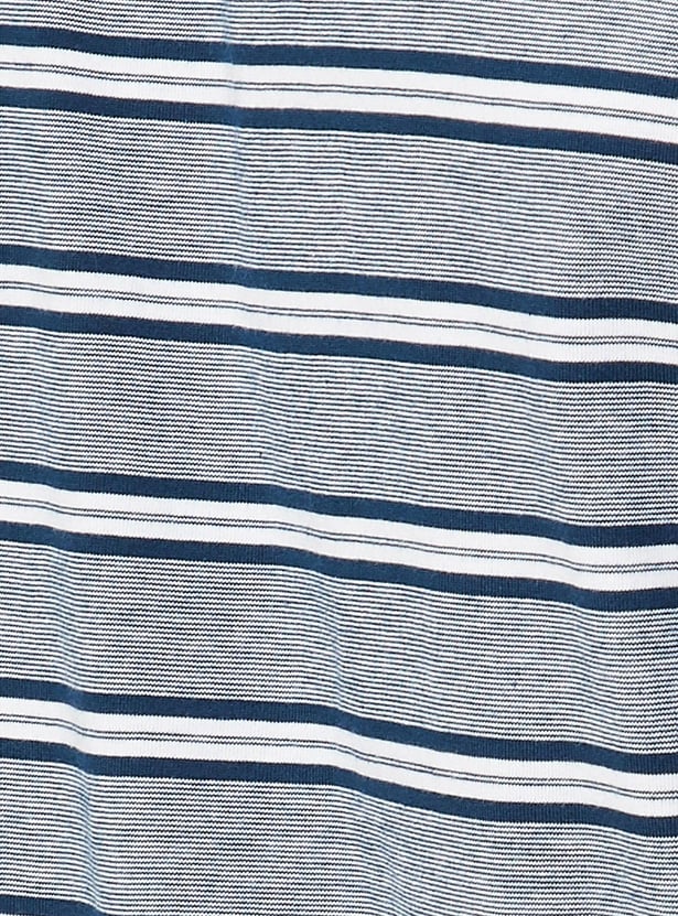 Men Striped Pocket Slim Fit Polo
