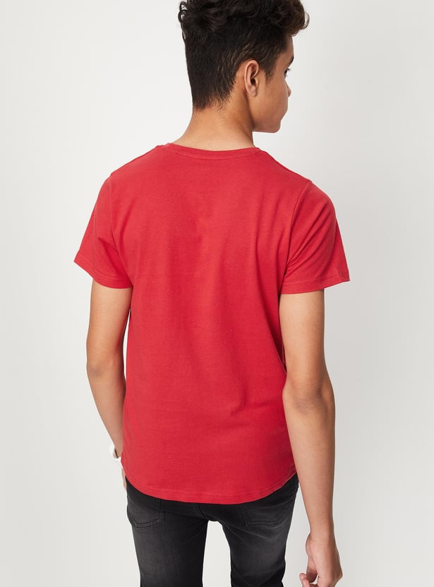 Boys Pure Cotton Printed T-shirt