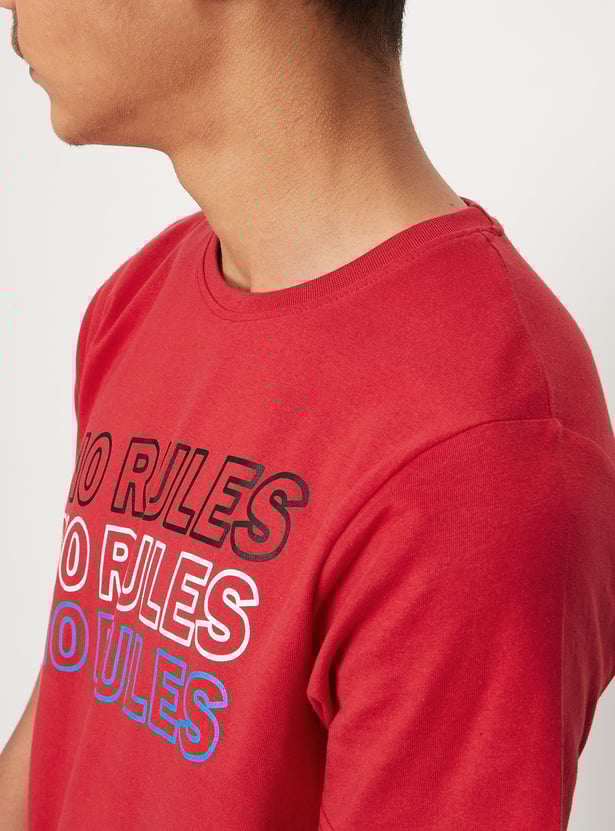 Boys Pure Cotton Printed T-shirt