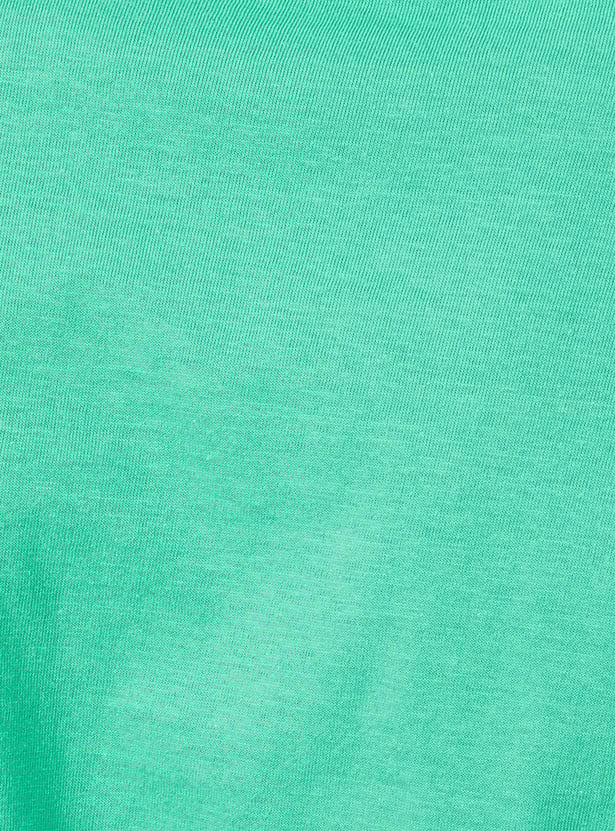 Boys Pure Cotton Typographic Printed Knit T-shirt