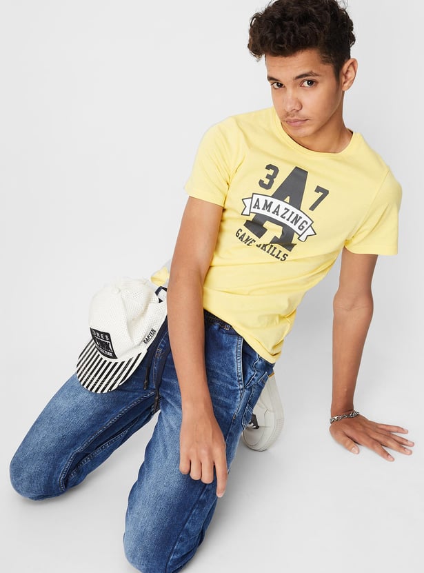 Boys Crew Neck Graphic T-shirt
