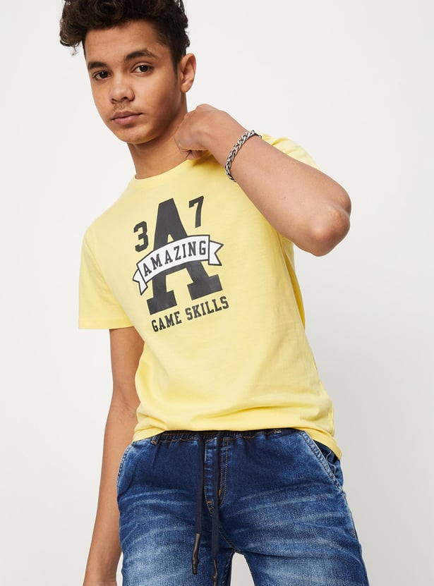 Boys Crew Neck Graphic T-shirt