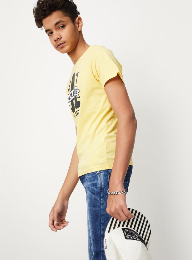 Boys Crew Neck Graphic T-shirt