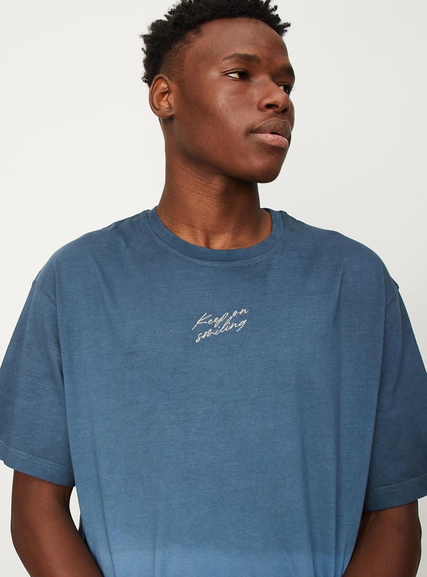 Men Dip Dye Oversized T-shirt