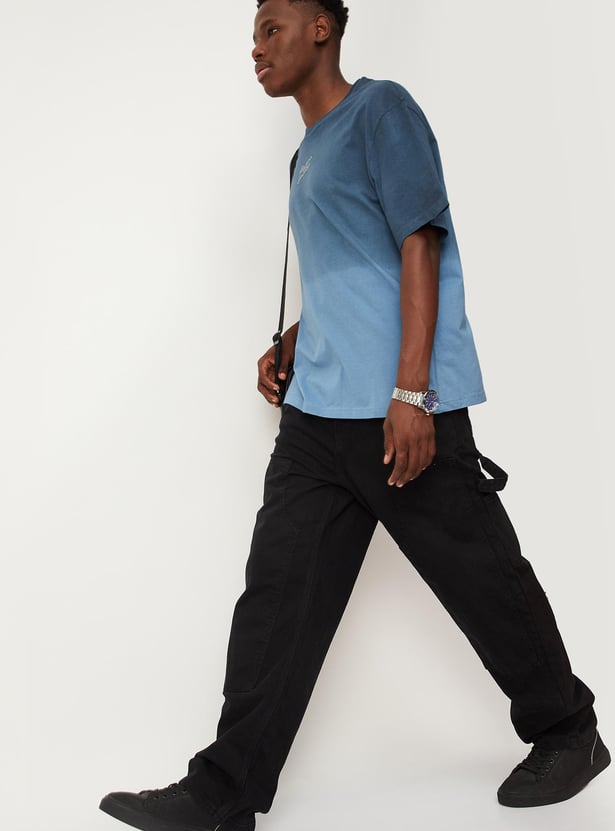 Men Dip Dye Oversized T-shirt