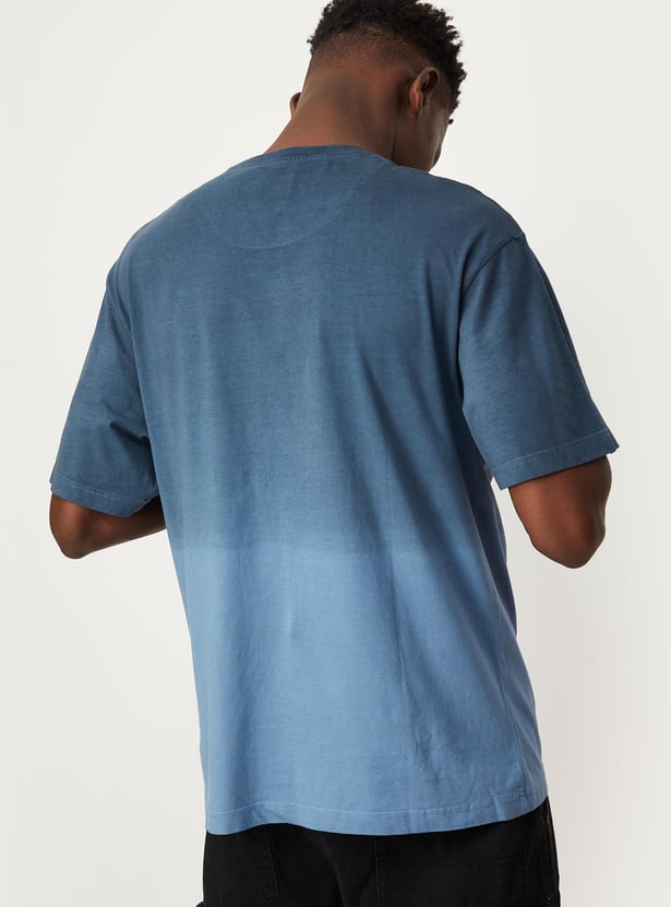 Men Dip Dye Oversized T-shirt