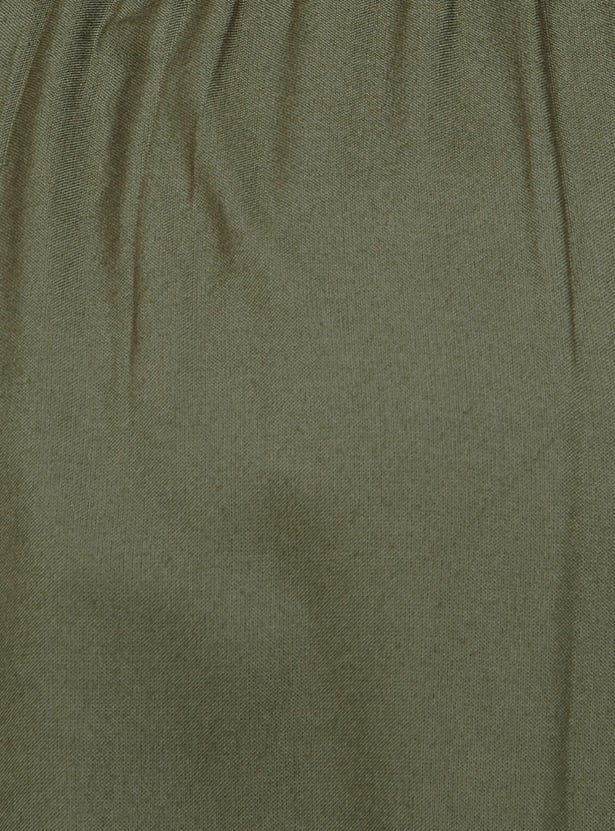 Women Embroidered Broad Neck Top
