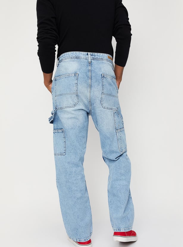 Buy Men Washed Carpenter Jeans Online at just Rs. 1599.0