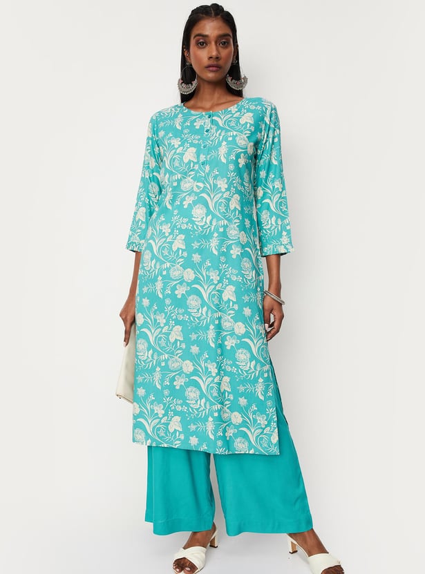 Women Floral Printed Kurta and Palazzos