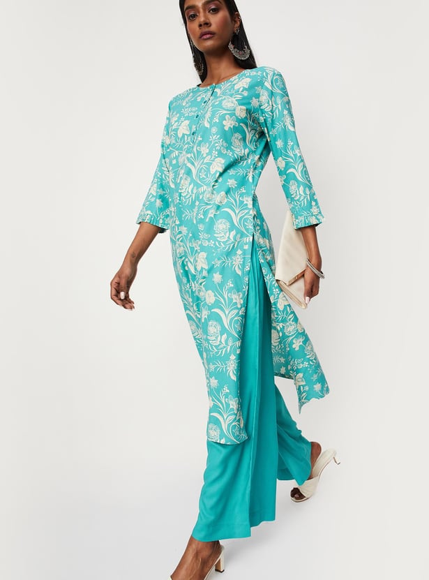 Women Floral Printed Kurta and Palazzos