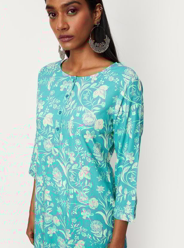 Women Floral Printed Kurta and Palazzos