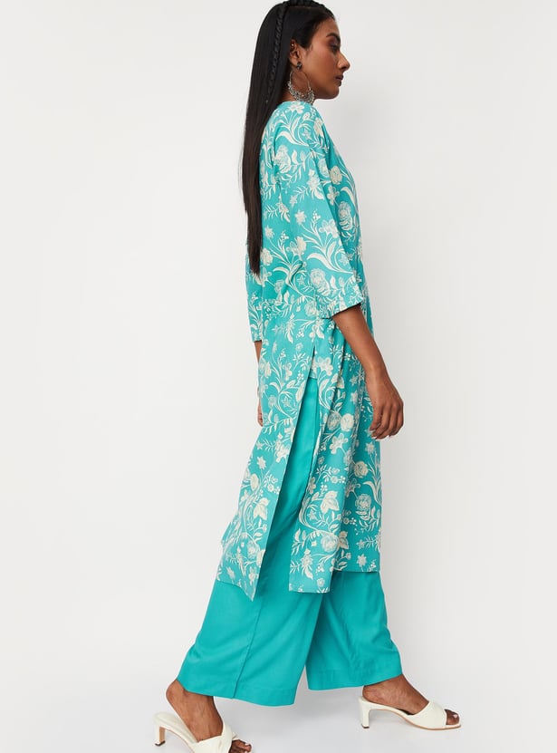 Women Floral Printed Kurta and Palazzos