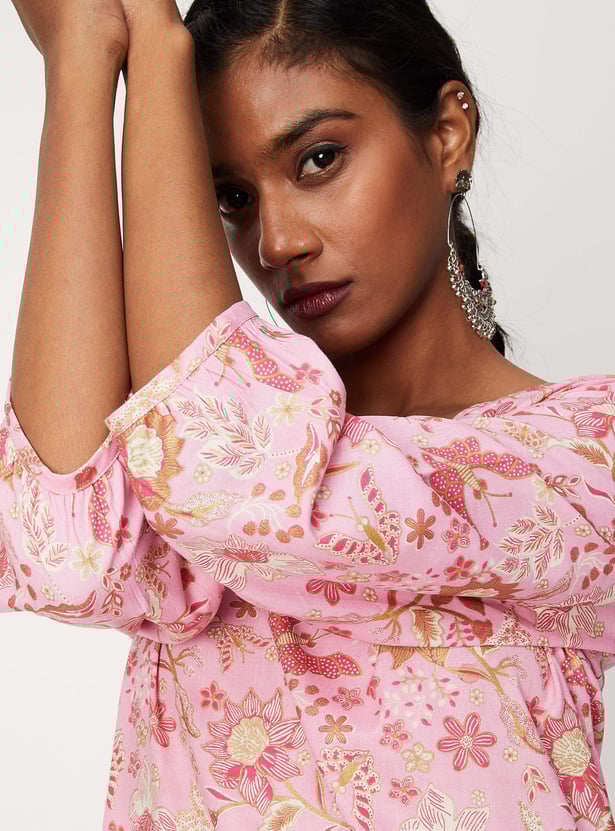 Women Floral Printed Kurta and Palazzos
