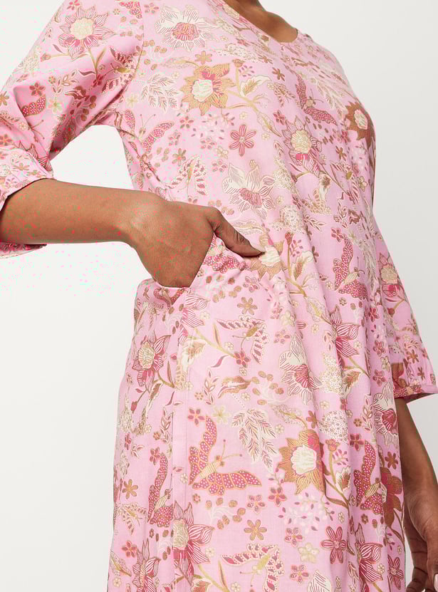 Women Floral Printed Kurta and Palazzos