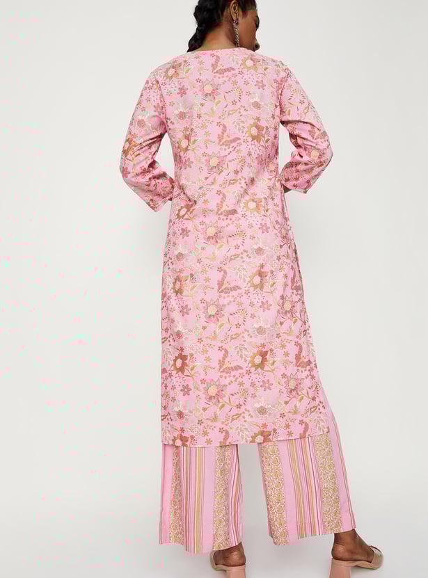 Women Floral Printed Kurta and Palazzos