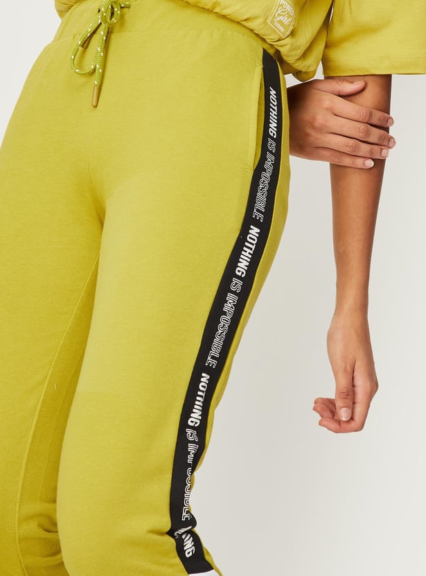 Women Side Cut and Sew Sports Joggers