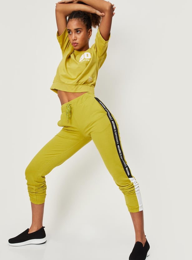 Women Side Cut and Sew Sports Joggers