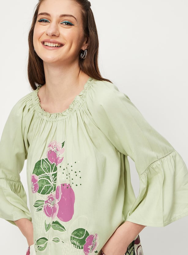Women Printed Off-Shoulder Top