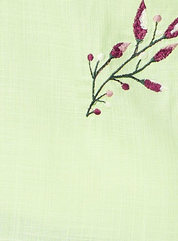 Women Embroidered Asymmetric Tunic