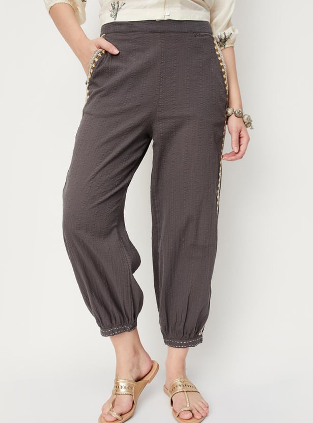 Women Embroidered Ethnic Joggers